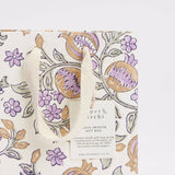 Lavender Hand Block Printed Gift Bag (1 Small Bag)