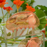 California Poppy Claw - Orange Acetate Flower Hair Clip