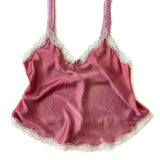 Sonnet Camisole in Rose Silk Charmeuse