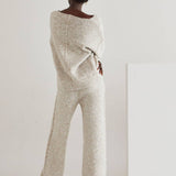 Oatmeal Shearling Lounge Pants