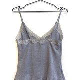 Demeter Mesh Camisole in Heather Grey Tencel Merino Wool