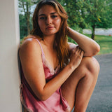 Sonnet Camisole in Rose Silk Charmeuse