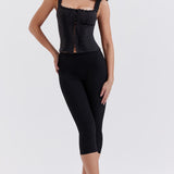 House of CB HALIMA Black Capri Trousers SIZE SMALL [PRELOVED]