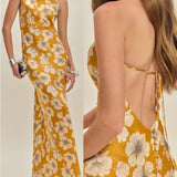 Reformation Jeany Silk Mango Dress SIZE SMALL [PRELOVED]
