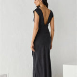 VRG Girl Black Valya Maxi Dress SIZE 8 [PRELOVED]