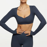 NAMA Navy Body Butter Sweetheart Long Sleeve SIZE MEDIUM [PRELOVED]